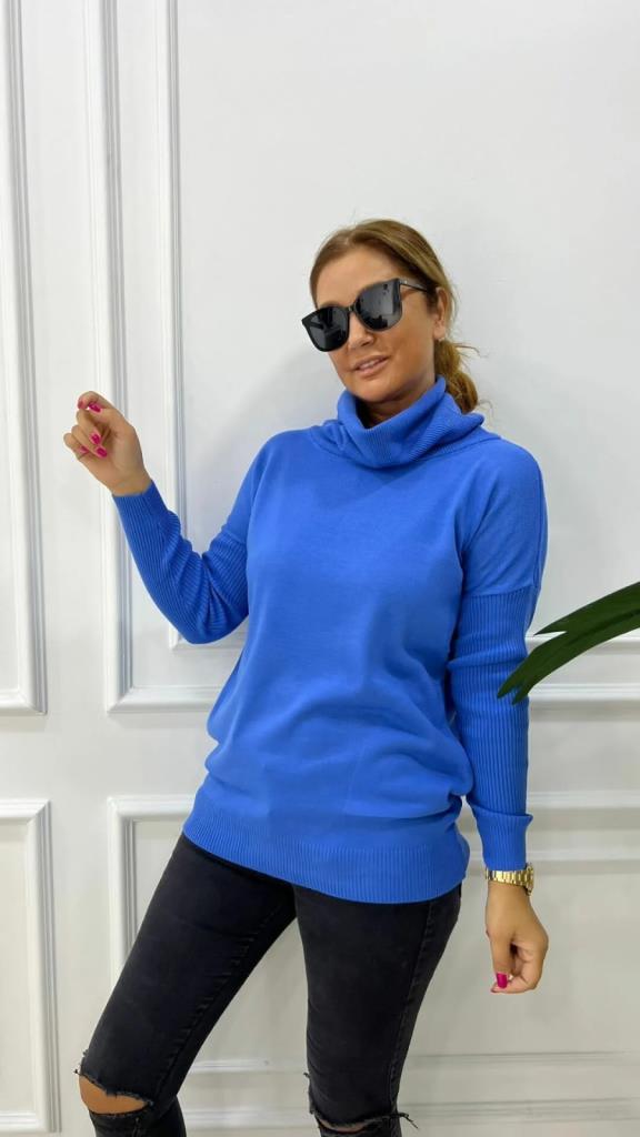 Gesa Kadın Mavi Triko