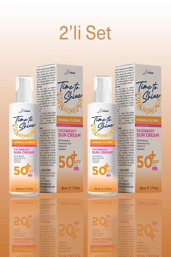 Güneş Koruyucu Leke Karşıtı 50 SPF Krem 2 li Set