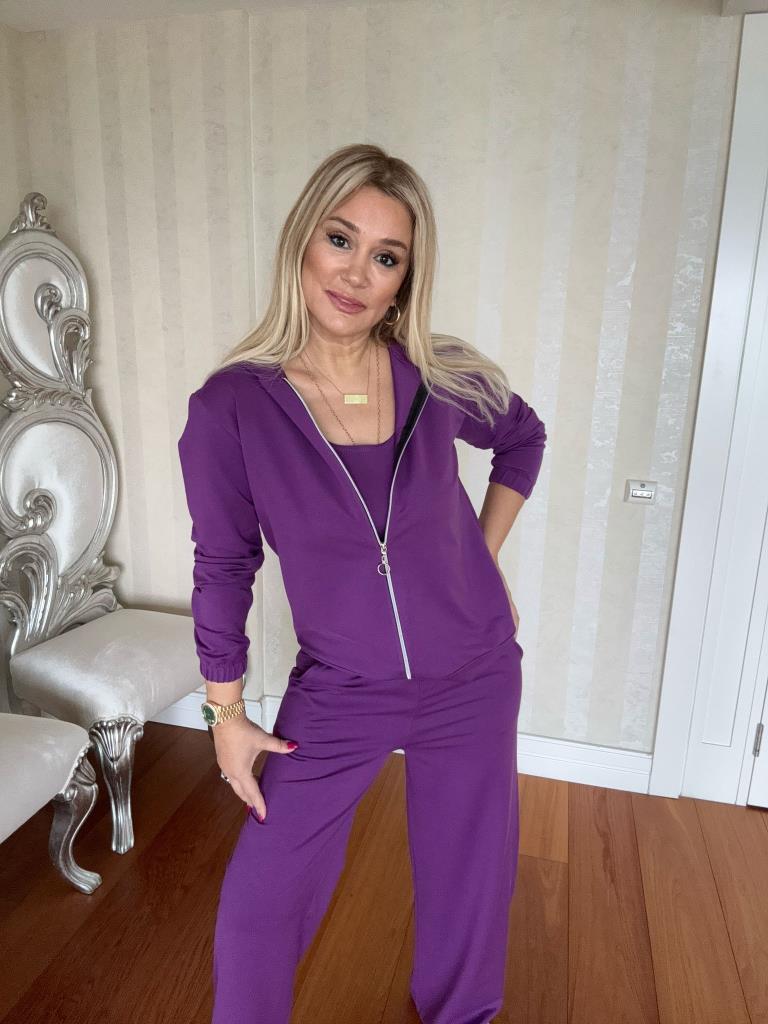 Karse 3lü Mor Takım