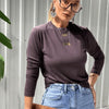 Kita Pamuk Basic T-shirt Kahve
