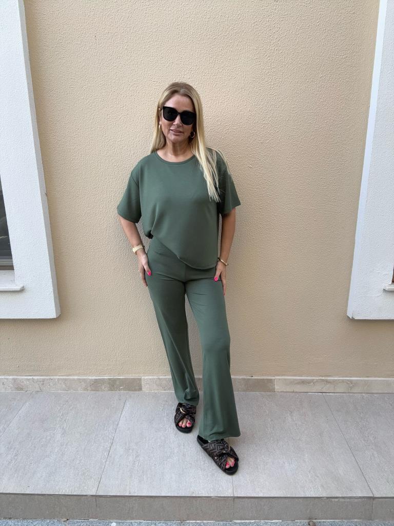 Lambrge İthal Kumaş Haki Takım