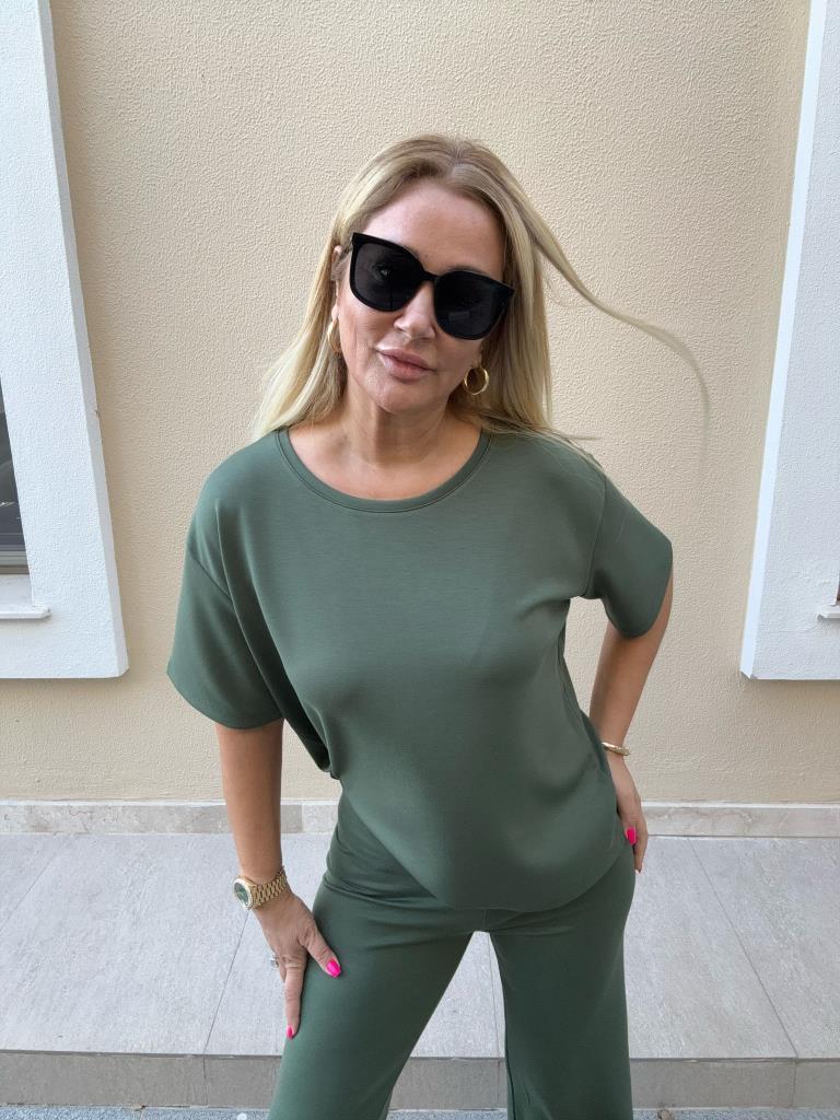 Lambrge İthal Kumaş Haki Takım