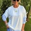 Livya Poplin Detaylı Sweatshirt
