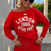 London  Kırmızı  Sweatshirt