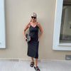 Lotus Kadın Siyah Elbise