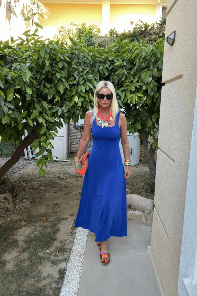 Megyle Elbise Saks mavisi