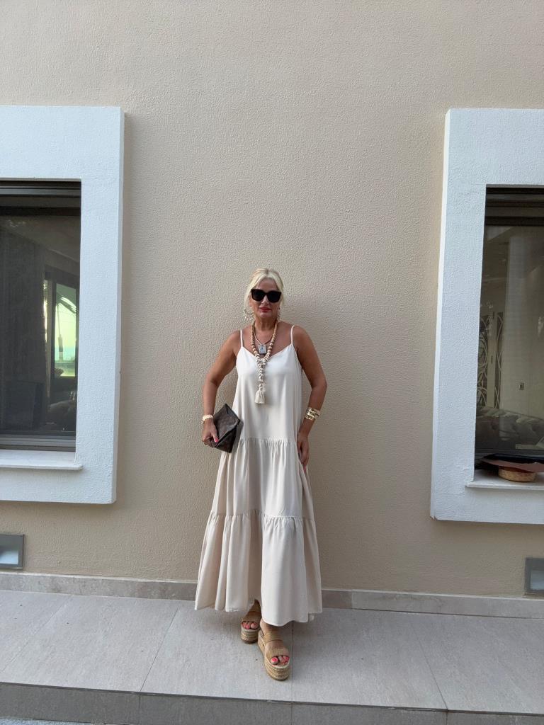 Merdis Taş Rengi Elbise