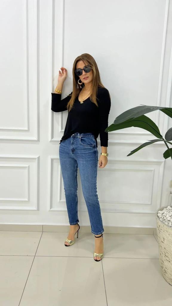 Mote Kadın Mavi Jean