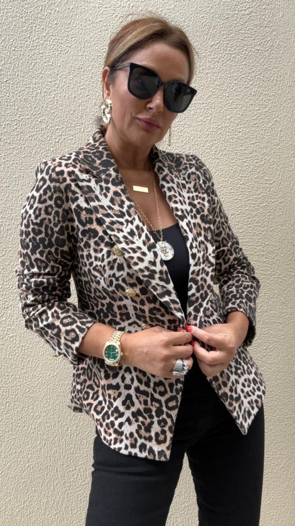 Nebula Leopar Blazer