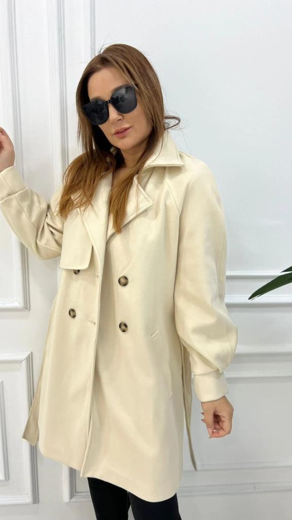 Octa Kadın Taş Rengi Kaban