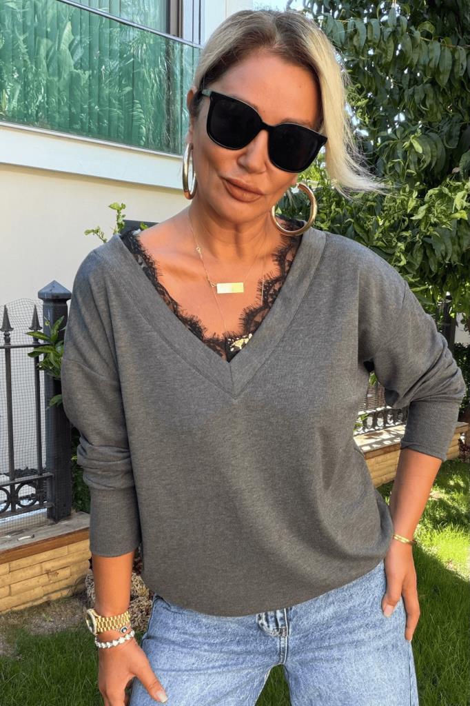 Paris Lace Dantelli Modal Triko