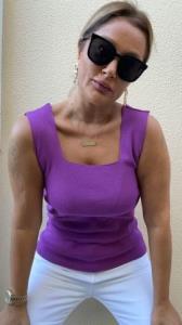 Parne Mor Kare Yaka Triko