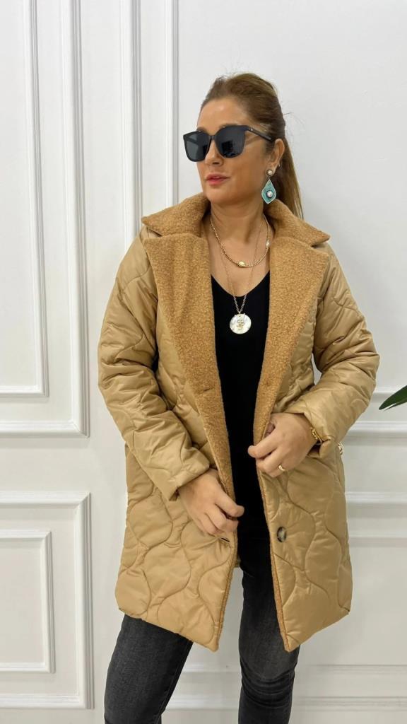 Ping Kadın Camel Mont