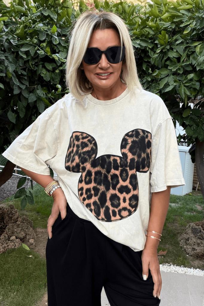Rebel Oversize Thsirt Bej