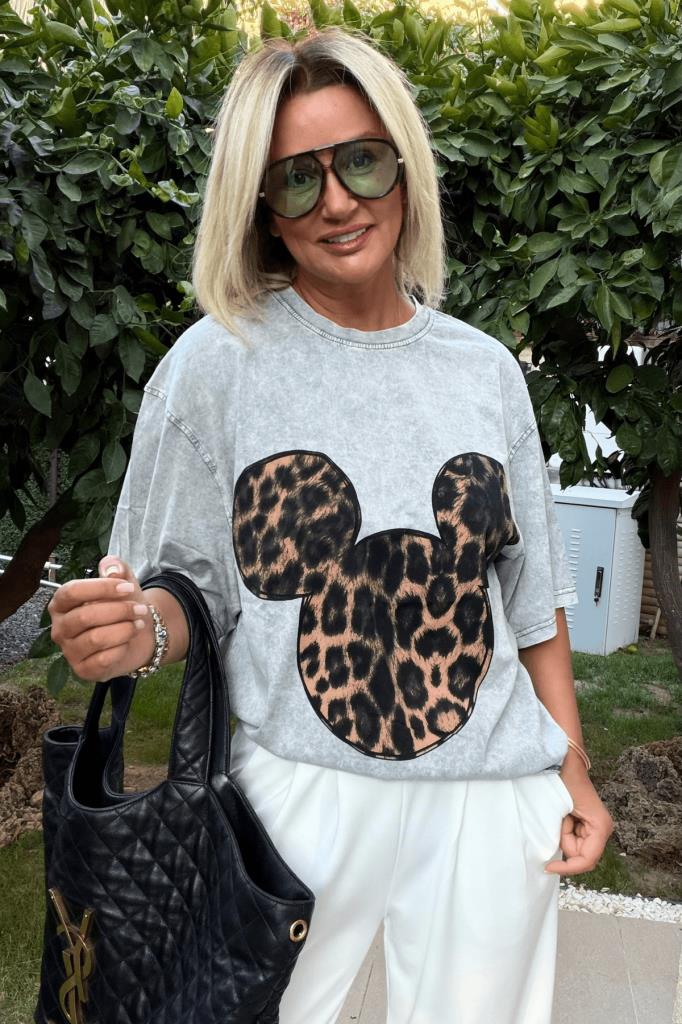 Rebel Oversize Thsirt Gri