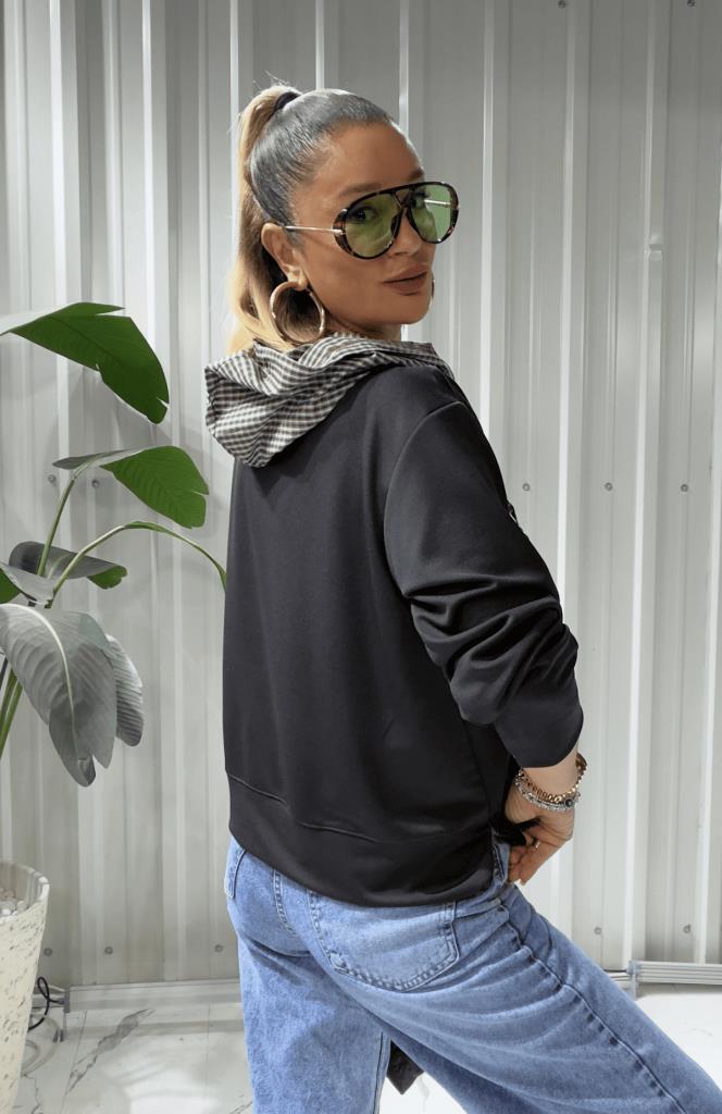 Refirta Kapüşonlu Modal Sweat Siyah