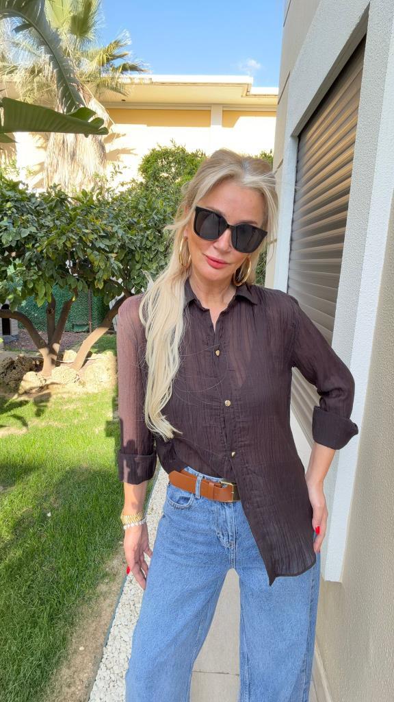 Reykta Gömlek Kahve