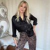 Ricky Kahve Leopar Pantolon