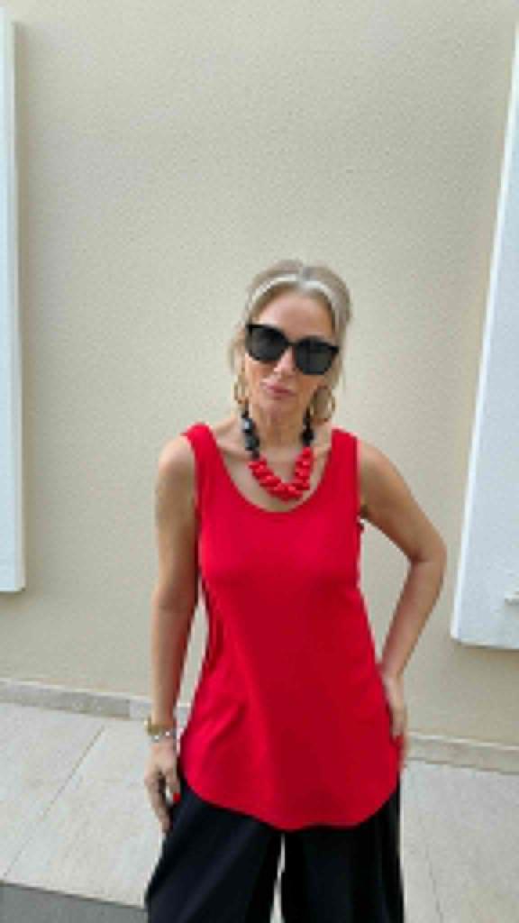 Rolda Bambu Kumaş  Kırmızı Atlet