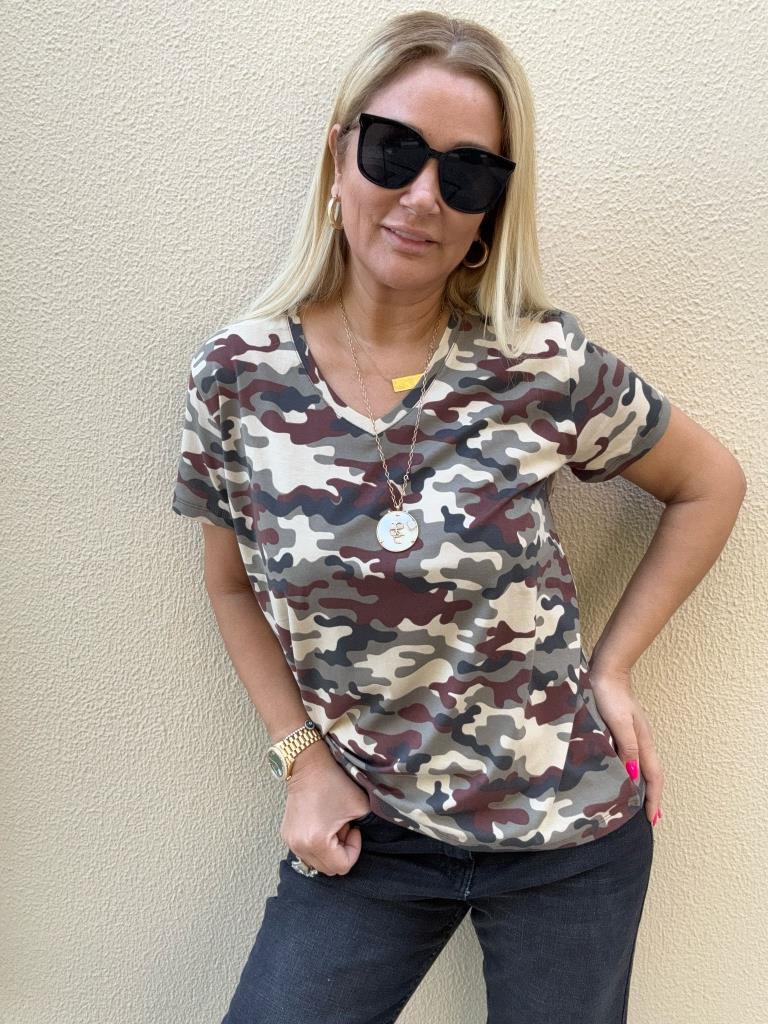 Sedy Asker Desenli T-shirt