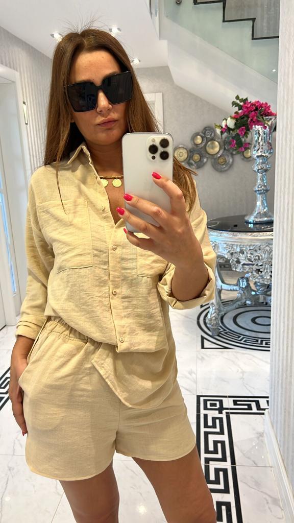 Selka Bej Şortlu Takım