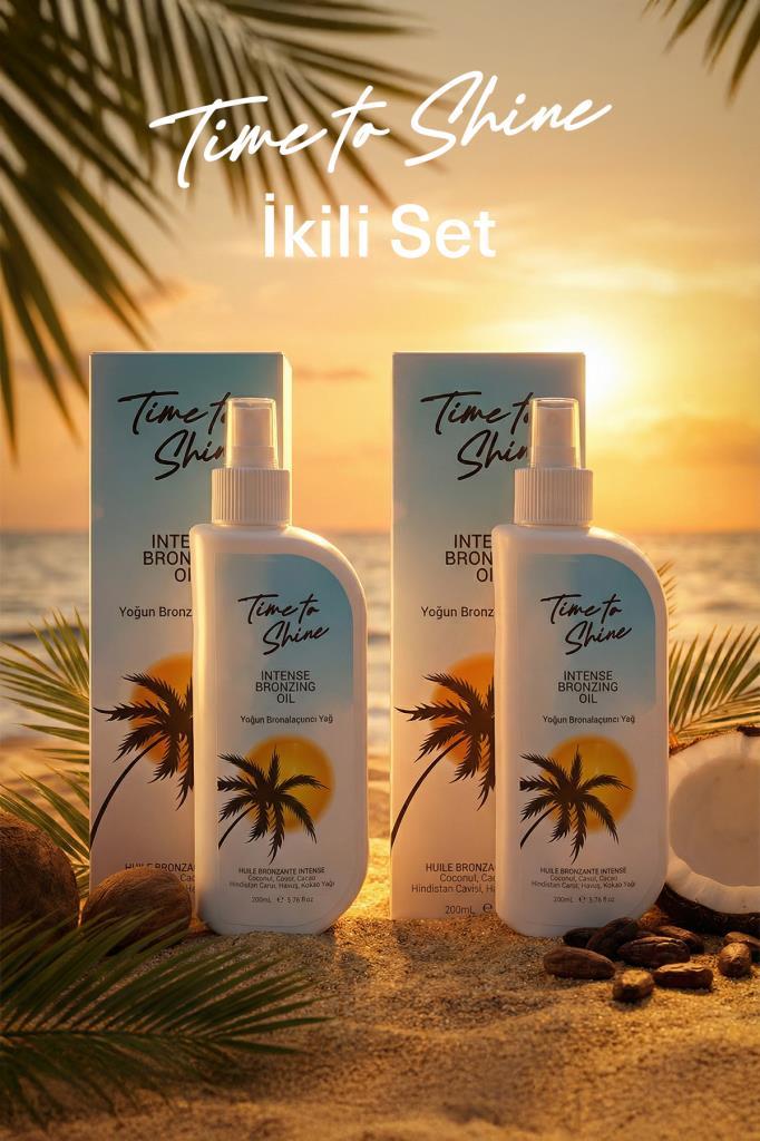 Shine Dark Bronzlaştırıcı Yağ 2 li Set