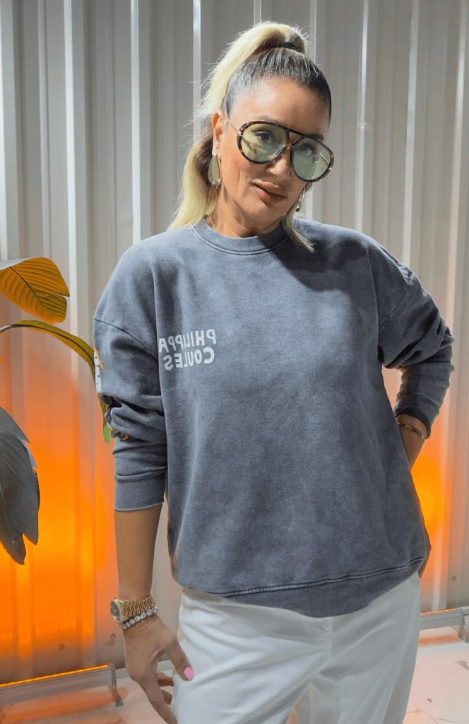 Stella Sweat Baskılı Antrasit