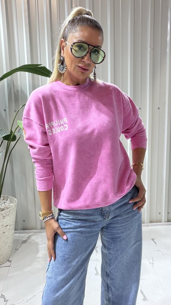 Stella Sweat Baskılı Pembe