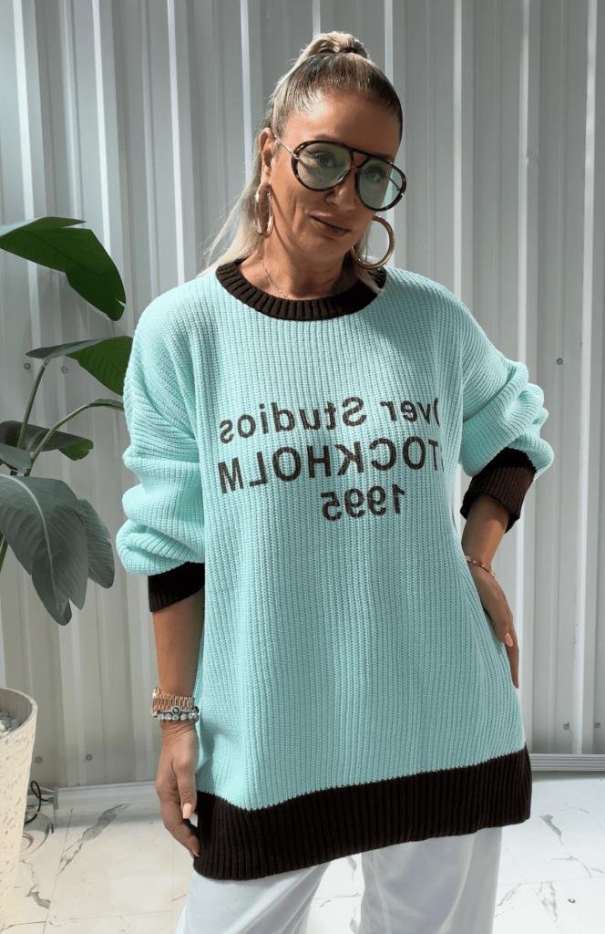 Stokholm Oversize Kazak Turkuaz