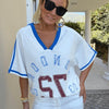 Vintage Oversize Thsirt Mavi