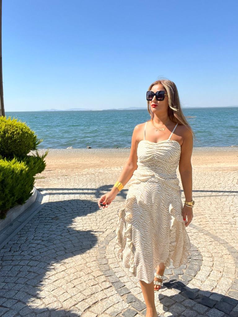 Welsa Kadın Camel Askılı Elbise