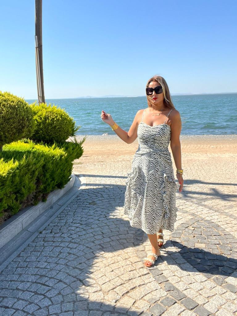 Welsa Kadın Siyah Askılı Elbise