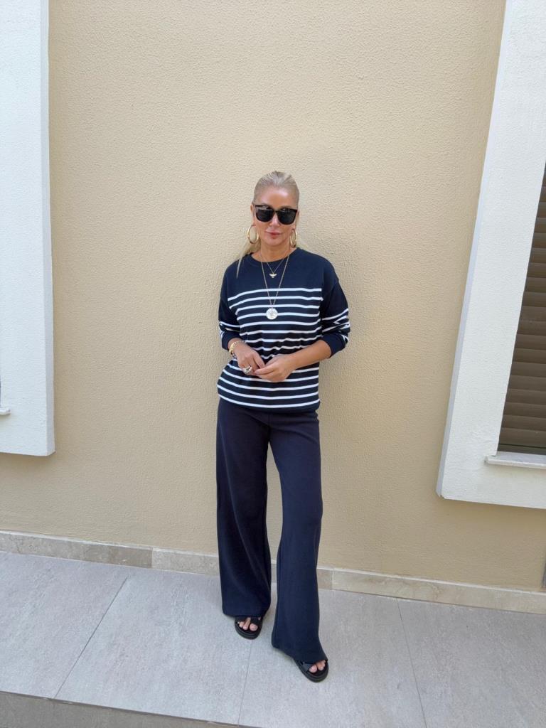 Wick Lacivert Triko Pantolon