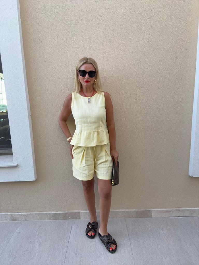 Yulse Sarı Şortlu Takım