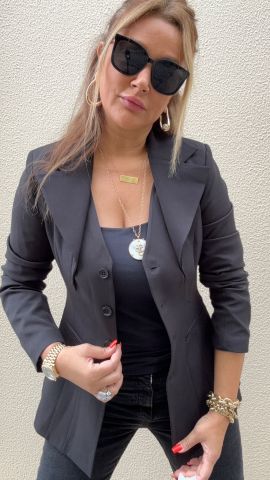 Suse Siyah Blazer